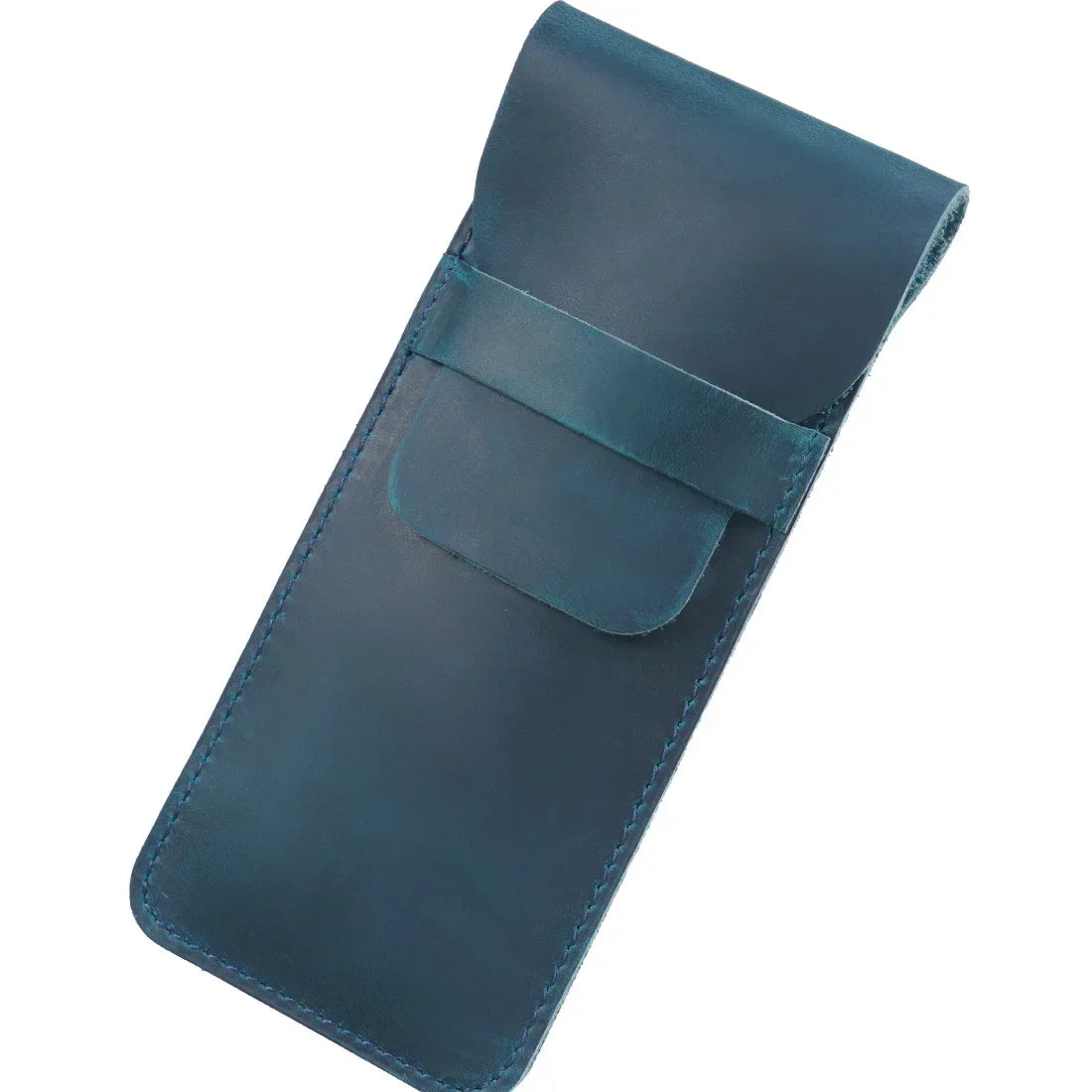 Handgefertigtes Vintage Leder Stifteetui aus Rindsleder – Echtes Leder Pen Case für Füllfederhalter, Reisen & Journaling