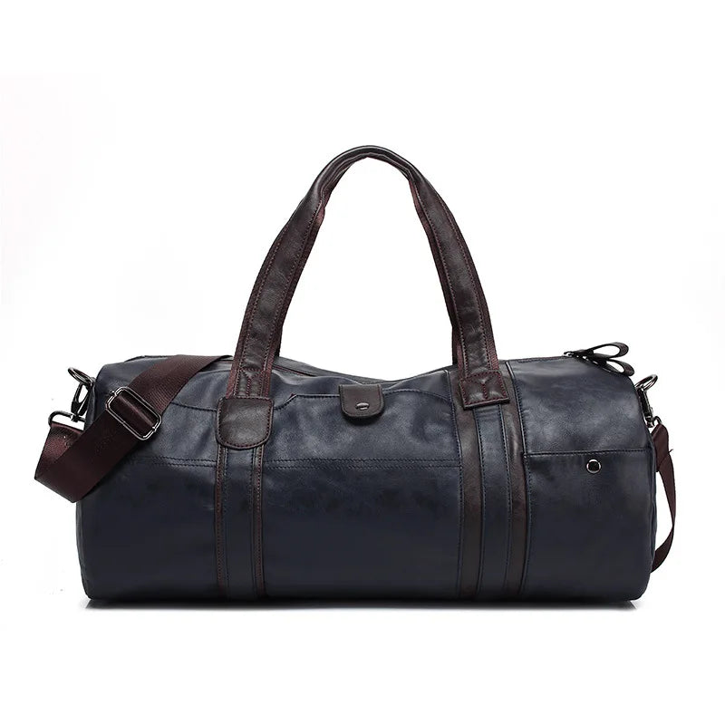 RUIMOM Vintage Sporttasche aus Lederoptik – Große Fitness- &amp; Reisetasche als Schulter- und Messenger Bag para mujeres y hombres