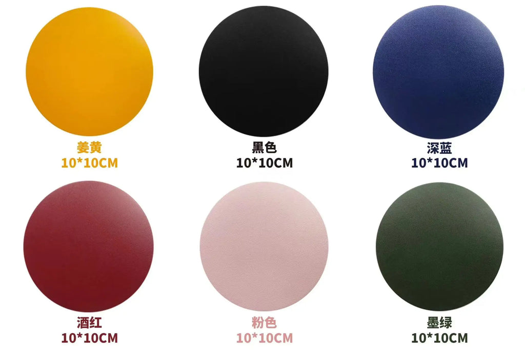 Runder Kunstleder Untersetzer – Wasserdicht & hitzebeständig, stilvolle Tassenunterlage im American Style für Kaffee & Tee