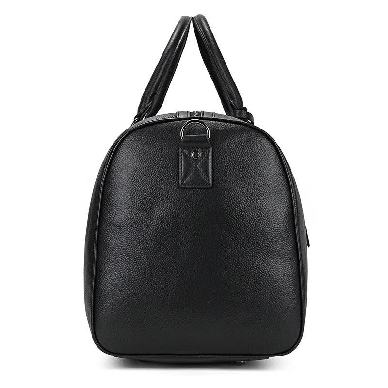 WANTING Leder Reisetasche 55 cm aus Crazy Horse Rindsleder – Wasserdichte Herren Wochenendtasche mit Schuhfach für Business & Flugreisen