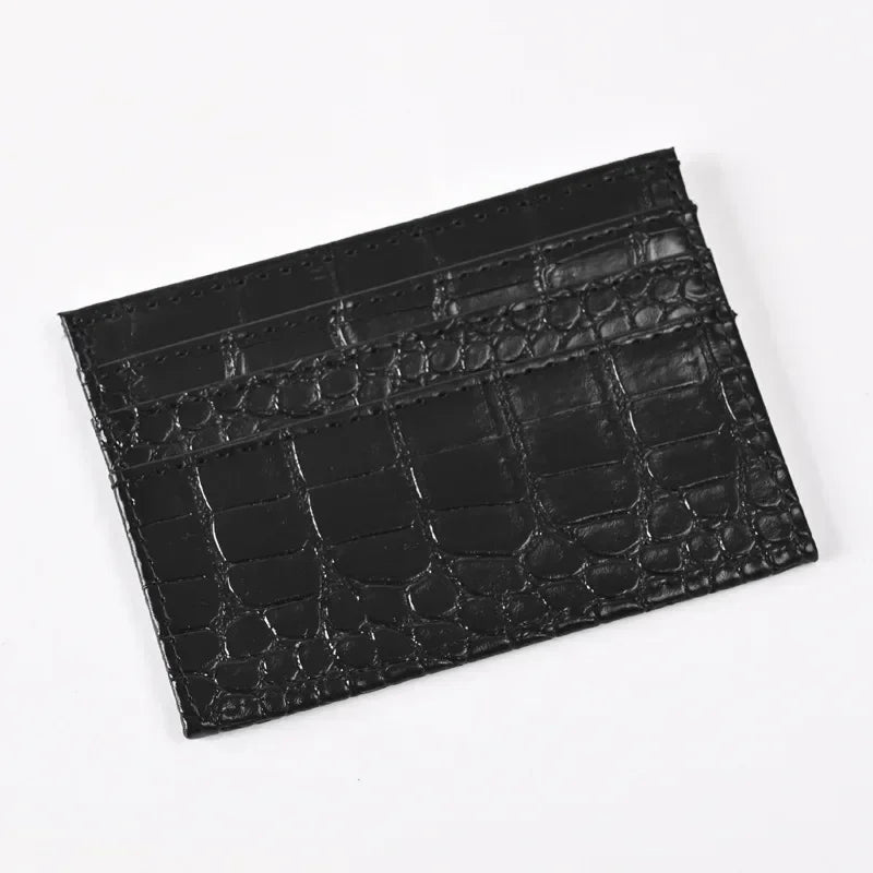 Slim Damen Kartenetui aus PU-Leder – Schlanke Kartenhülle für Kreditkarten, Ausweis & Buskarte | Elegante Card Holder Wallet