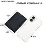 SMILEY SUNSHINE Cartera triple de cuero PU para teléfono - Tarjetas magnéticas para iPhone 12, 13, 14, 15 y 16 