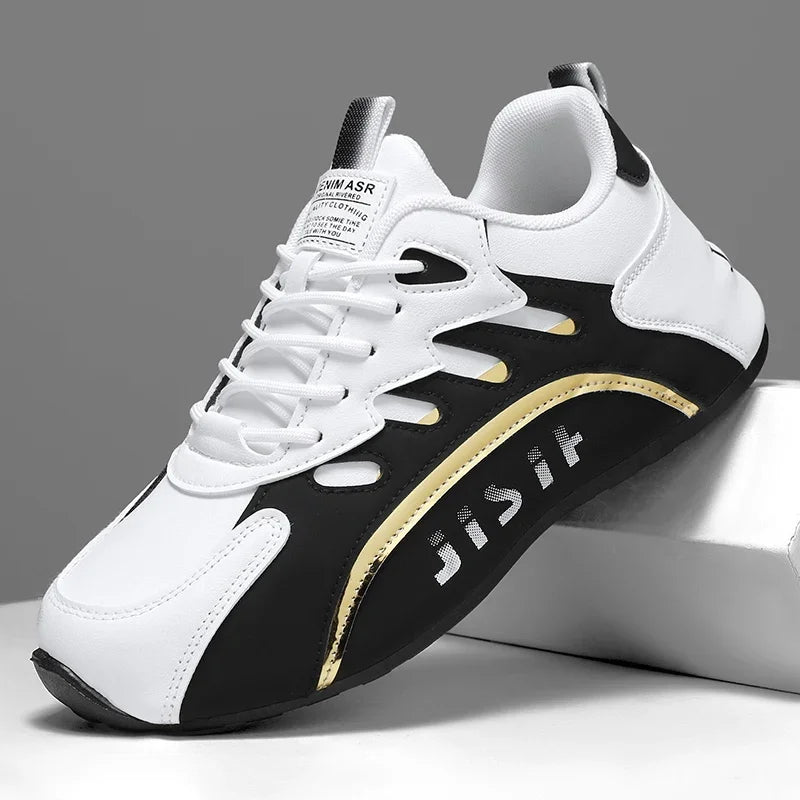 Luxus Herren Ledersneaker – Hochwertige Casual Sportschuhe, Plattform-Sneaker für Alltag, Fashion & Running