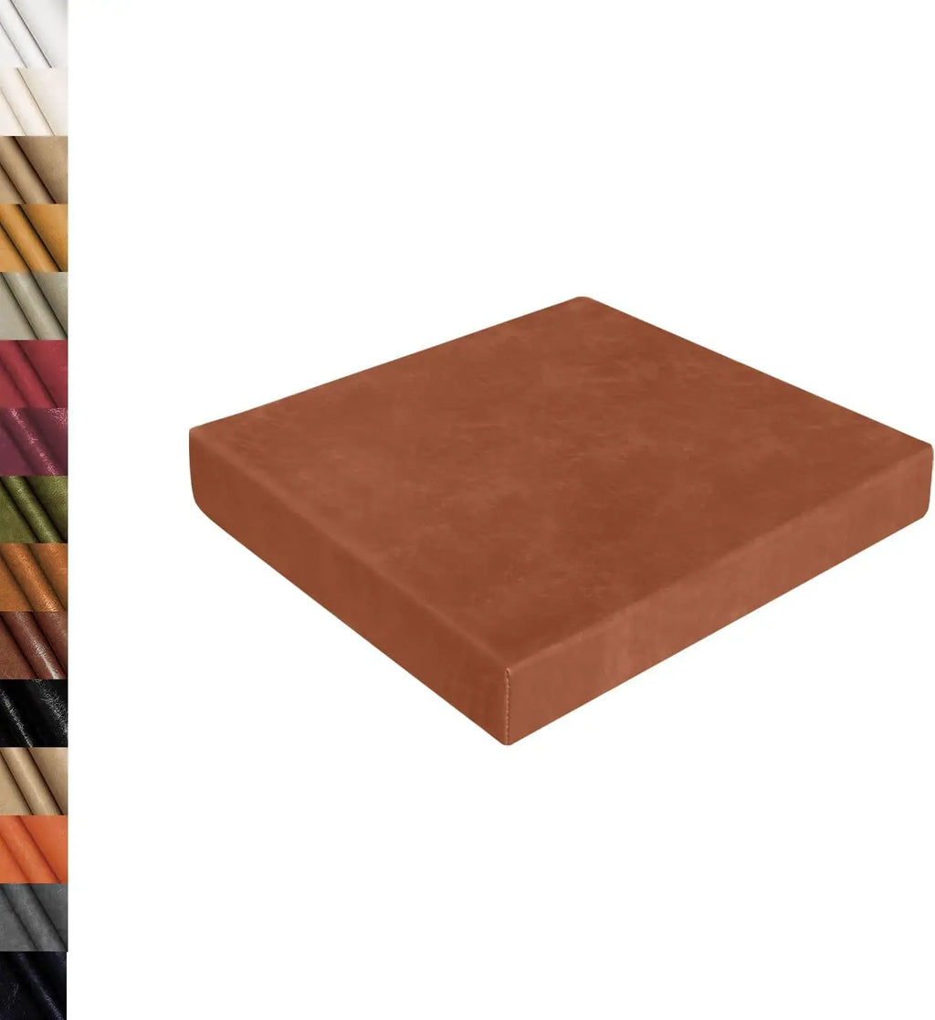 Maßgefertigte wasserdichte Sitzauflage aus Wachsstoff - Komfort Gartenbank- &amp; Stuhlkissen mit Memory-Schaum für Innen &amp; Außen