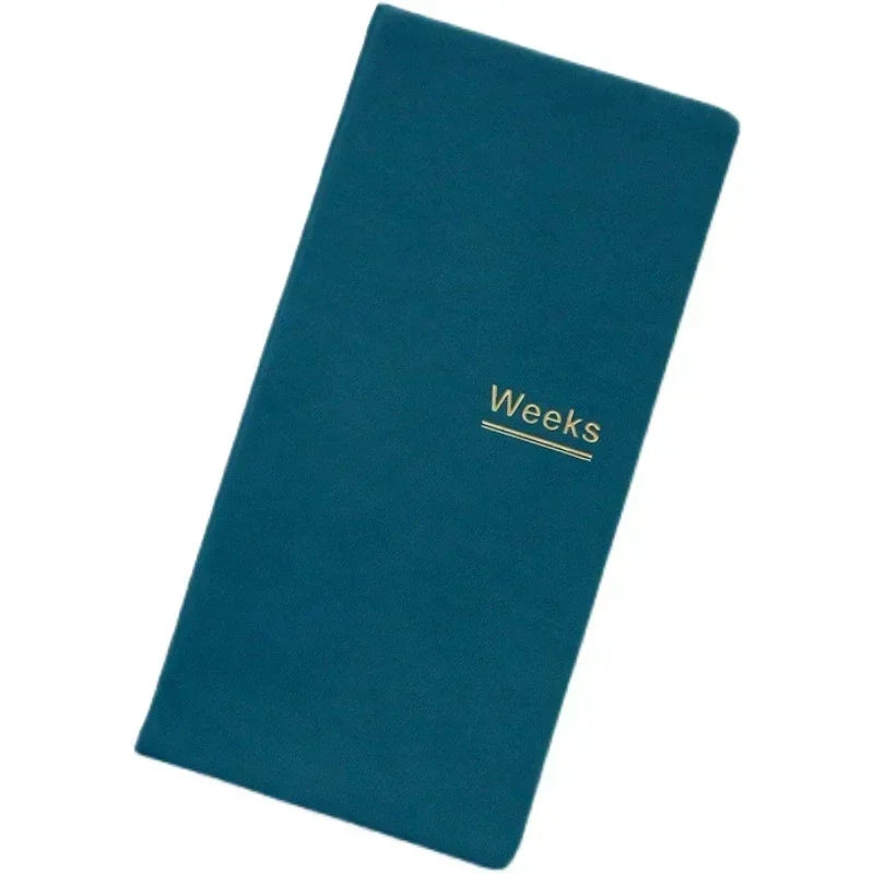 Elegantes Wochenplaner Notizbuch aus PU-Leder – Perfekt für Arbeit, Studium & Zeitmanagement