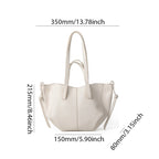 VKTECH Damen PU-Leder Underarm Bag – Große Kapazität Tote Bag mit Matching Clutch, Elegante Schultertasche für Alltag & Pendeln