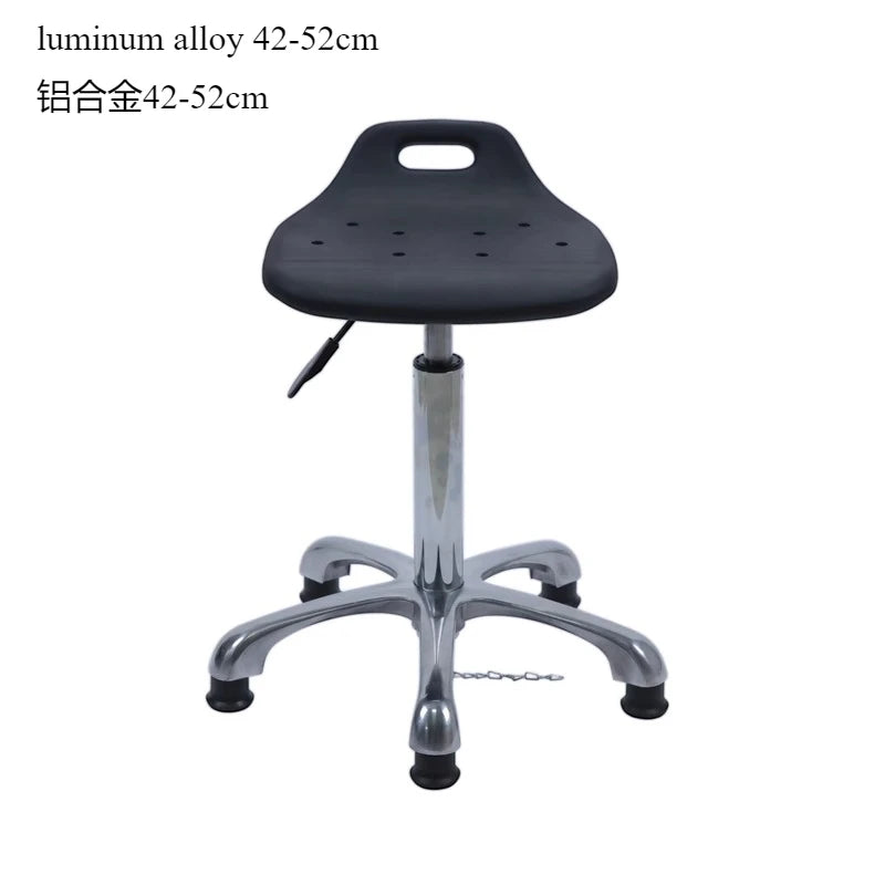 Höhenverstellbarer Dreh-Barhocker aus Eco-Leder – Antistatischer 360° Swivel Stuhl mit rutschfester Basis im modernen Design