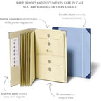 A4 Leder Akkordeon Dokumentenmappe – Binder Pocket File Organizer & Reise Portfolio für wichtige Unterlagen