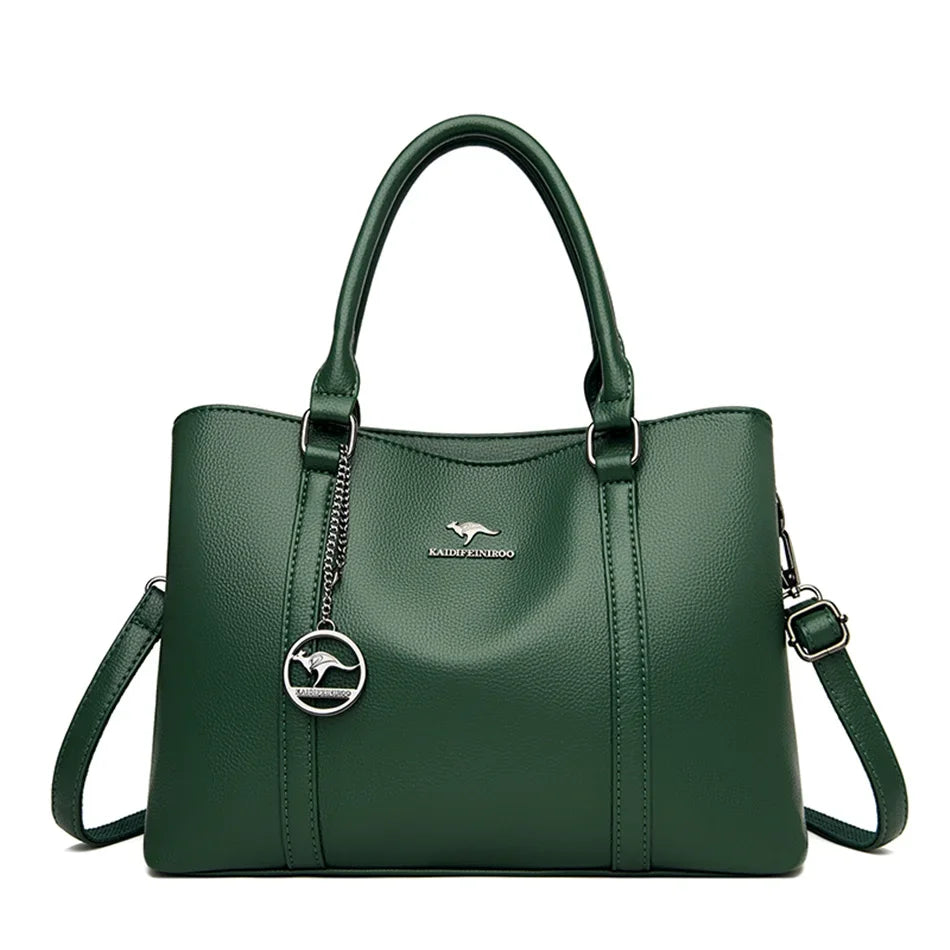 AMYMANG Luxus Damen Schultertasche – Sac à bandoulière et fourre-tout en cuir haut de gamme, sac à main de créateur avec plus grande capacité 