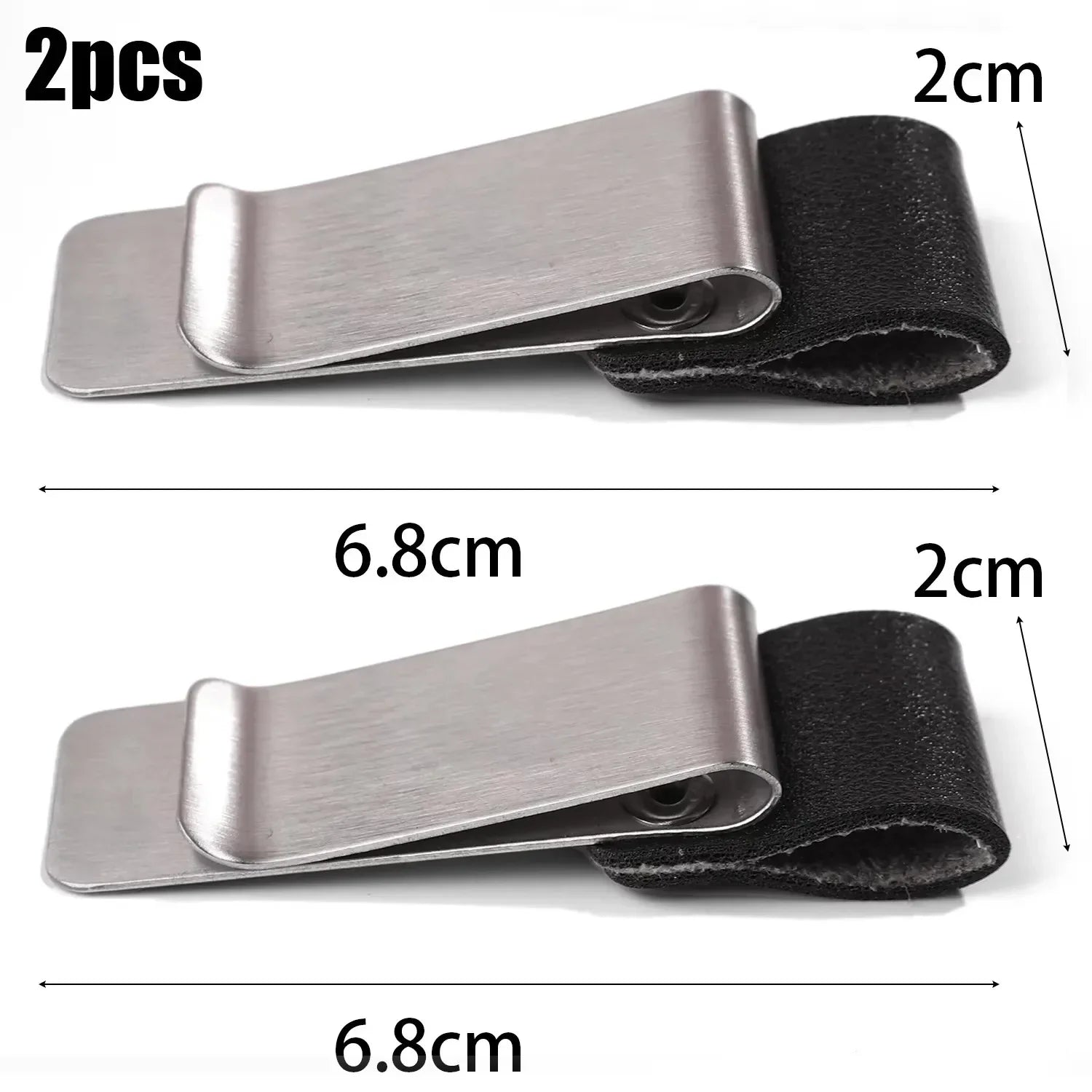 Edelstahl Leder Stiftclip – Porte-stylo pratique et support pour journaux, bureaux et écoles (1–6 pièces) 