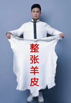 Herren Schaffell-Lederhose 2025 mit hohem Bund – Warme Echtlederhose aus Lammleder, winterfeste Casual Lederhose