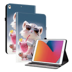 Funda de cuero premium para iPad Air 11 y 13 (2025), iPad Pro 11 y 13 (2024/2025), iPad 10.9 (2022), iPad 5.–8. Generación y iPad mini – Stoßfeste Schutzhülle aus PU-Leder