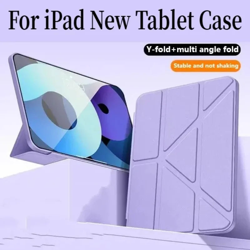 Y-Fold Leder Flip Case für iPad Mini, iPad Air & iPad Pro – Ultraschlanke Tablet Schutzhülle mit Standfunktion (11 Zoll)