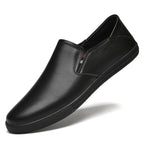 Britische Herren Loafer aus echtem Leder – Weiße Slip-On Mokassins mit weicher Sohle, Business & Casual Schuhe für Frühjahr und Herbst