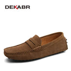 DEKABR Herren Loafer aus echtem Rindsleder – Bequeme Slip-On Mokassins & Driving Shoes in großen Größen bis 49