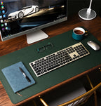 EMTRA Leder Gaming Mousepad - Großes, Rutschfestes &amp; Wasserdichtes Mauspad in Mehrfarben für Büro, Gaming &amp; Homeoffice