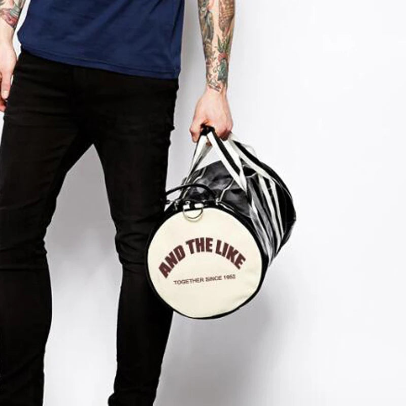 Gros sacs de voyage en cuir PU pour hommes – Sac de voyage à main moderne avec motif lettre, sac à main de voyage d'affaires et de nuit