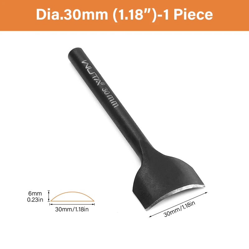 WUTA Basic Leder Eckenstanzer 1/4 Rund – Arc-förmiger Corner Cutter aus Carbonstahl für Gürtel, Riemen & Lederkanten