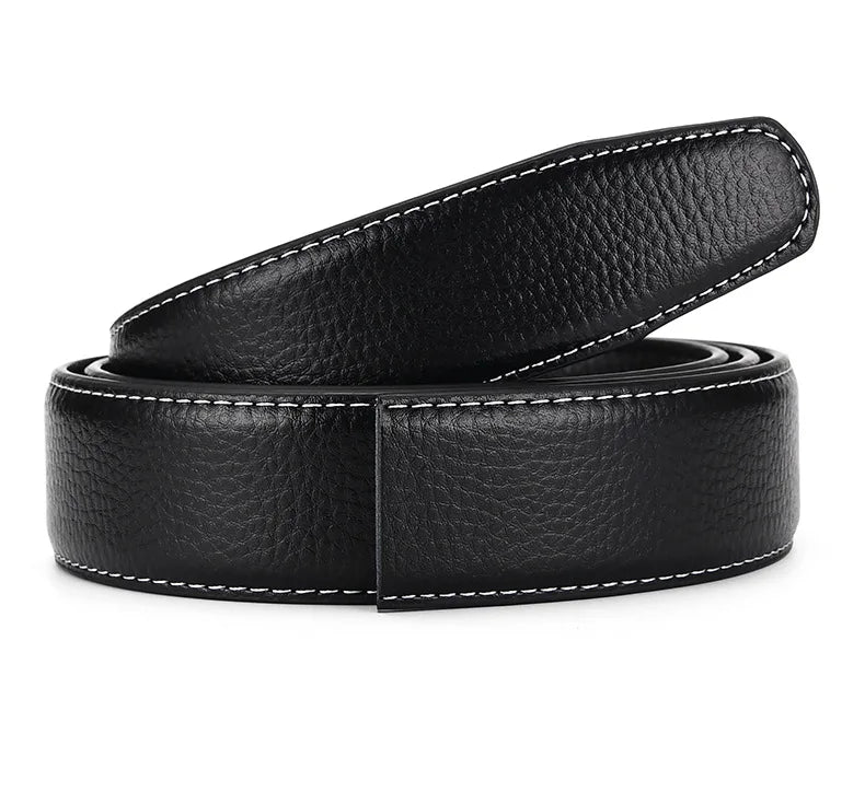 Automatischer Gürtelriemen ohne Schnalle – PU-Leder, 3,5 cm breit, für Herren & Damen