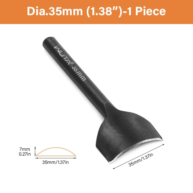 WUTA Basic Leder Eckenstanzer 1/4 Rund – Arc-förmiger Corner Cutter aus Carbonstahl für Gürtel, Riemen & Lederkanten