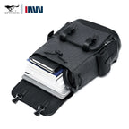 SEPTWOLVES Business Leder Rucksack Herren – Stylischer Monogramm Laptop Rucksack mit Klappe & Kordelzug für Arbeit & Pendeln