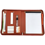 Portafolio de cuero A4 con cubierta de libros – Mapas de documentos comerciales para iPad, publicaciones y tarjetas | Elegante PU-Leder Schreib- &amp; Organizationsmappe 