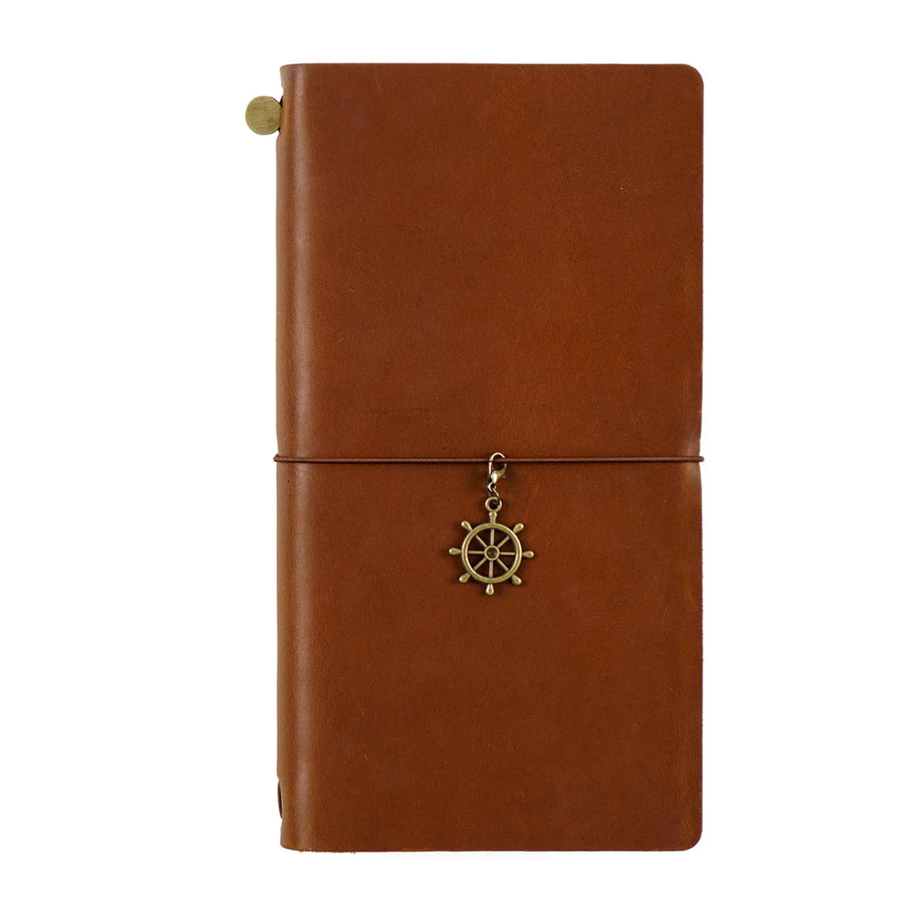 BAXTER Leder-Notizbuch Vintage – Handgefertigtes Reise-Tagebuch im Passformat