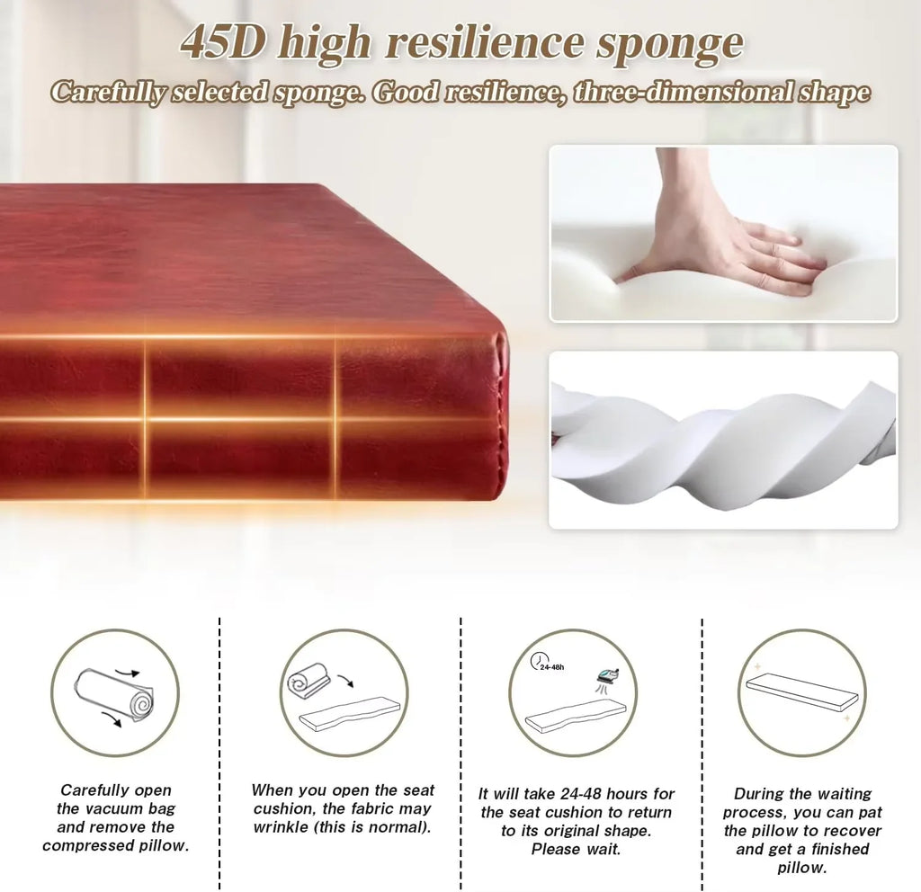 Maßgefertigte wasserdichte Sitzauflage aus Wachsstoff - Komfort Gartenbank- &amp; Stuhlkissen mit Memory-Schaum für Innen &amp; Außen