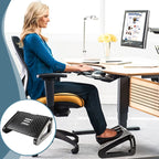 Ergonomische Fußstütze für den Schreibtisch mit Massage-Rollen – Komfortabler Fußhocker zur Entlastung von Beinen & Rücken im Homeoffice