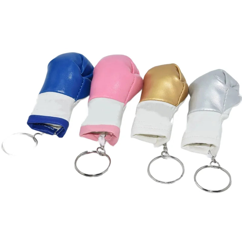 Mini Boxhandschuhe Schlüsselanhänger aus Leder – Sportlicher Boxing Keychain als Taschen- & Autoanhänger, exklusives Geschenk für Boxfans
