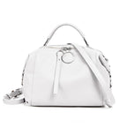 ZENCY Elegante Damen Handtasche aus echtem Leder – Geräumige Schulter- & Crossbody Tote Bag mit zwei Riemen, stilvolles Design für Alltag & Business