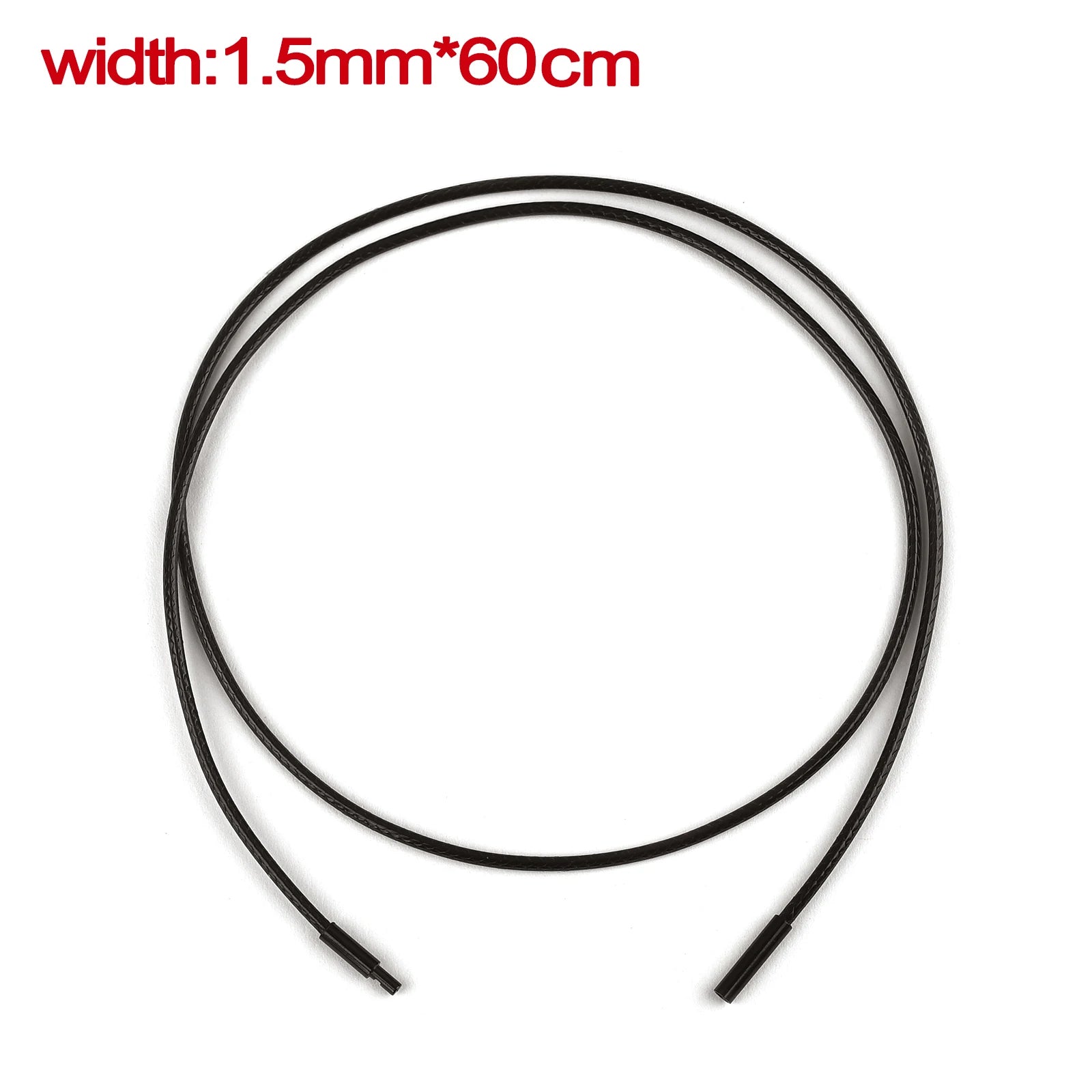 Handgefertigte Lederkette Schwarz/Braun 45–60 cm – Gewachste Flechtkordel mit Edelstahlverschluss für Damen & Herren