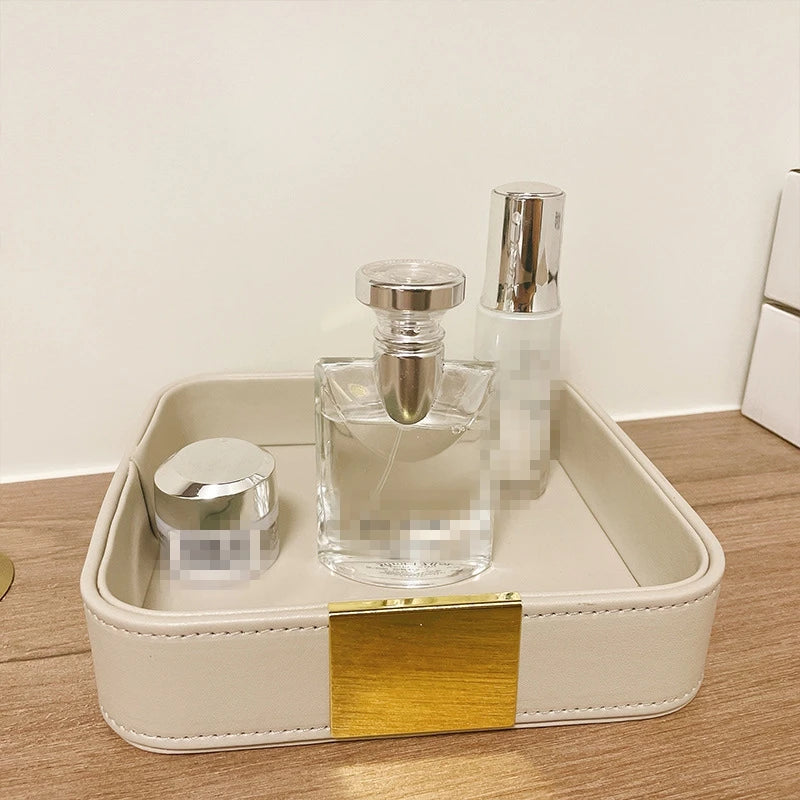 Moderne Leder Ablageschale für Schreibtisch & Flur – Minimalistische Aufbewahrung für Schlüssel, Schmuck, Uhr & Handy