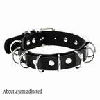 Punk Gothic Choker aus schwarzem PU-Leder – Fledermaus Halsband mit Herzschloss, Schlüssel & Spikes für Damen
