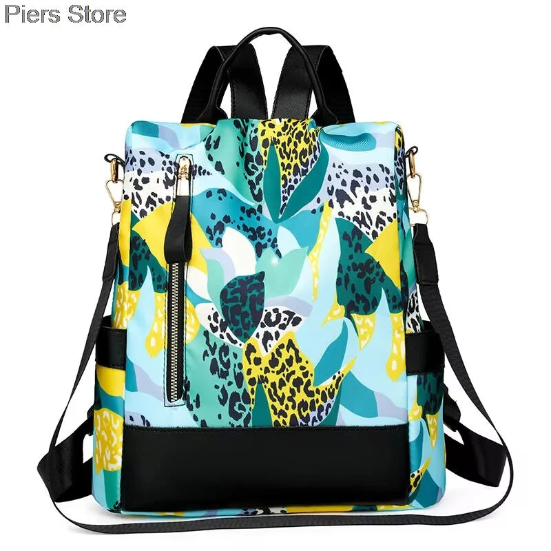 Großer Damen Rucksack aus weichem Lederlook – Modischer Softback Studentinnen-Rucksack mit viel Stauraum