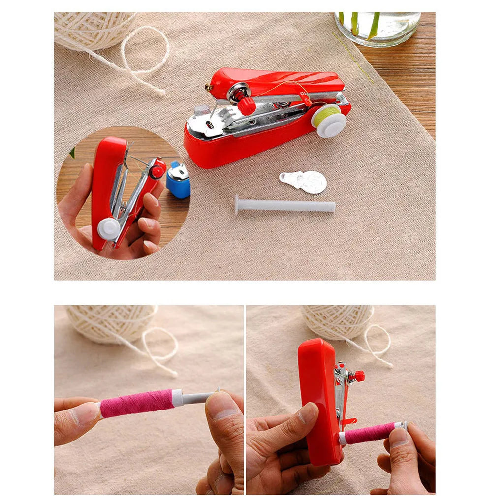 Tragbare Mini-Handnähmaschine – Kabelloses Handgerät für DIY, Kleidung & Leder, Schnell & Vielseitig
