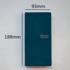 Elegantes Wochenplaner Notizbuch aus PU-Leder – Perfekt für Arbeit, Studium & Zeitmanagement