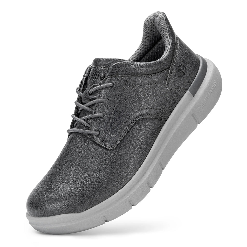 Fitville Herren Slip-On Lederschuhe – Mocasines extra cómodos, ligeros y cómodos para todas las etiquetas y frecuencias 