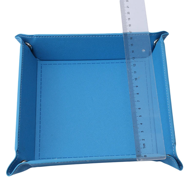 Kreative Faltbare PU Leder Ablageschale – Valet Tray für Handy, Schlüssel, Geldbörse & Münzen