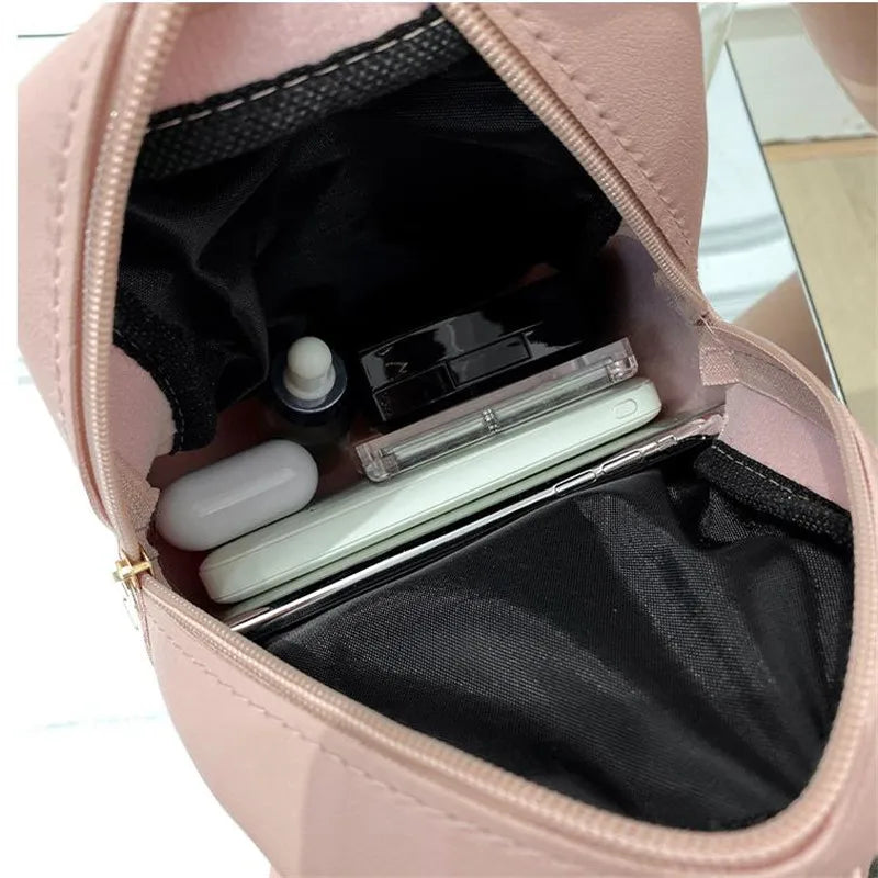 FXZLLQ Mochila de cuero PU para mujer: bandolera y bolso cruzado multifunción con un aspecto práctico y lujoso