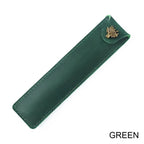 Étui à crayons en cuir véritable au dos – Étui à stylos Schlankes pour un étui à crayons | Étui à stylos en cuir élégant pour voyages, carnets de notes et journaux 