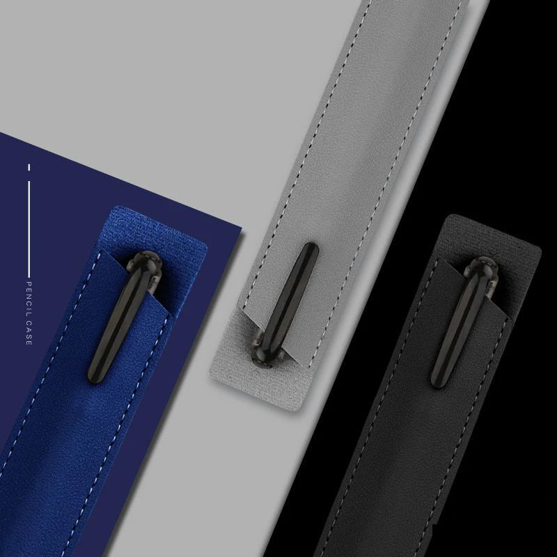Weiches Leder Stifteetui – Schlanke Pen Sleeve für Füllfederhalter & Bleistifte | Kompakte Leder Stifthülle für Schule & Büro