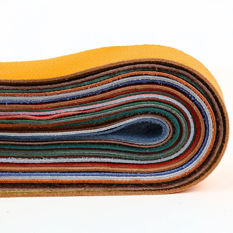 Buntes weiches Rindsleder am Stück – Hochwertiges Echtleder 1,5 mm für Taschen, Polster & DIY Lederprojekte