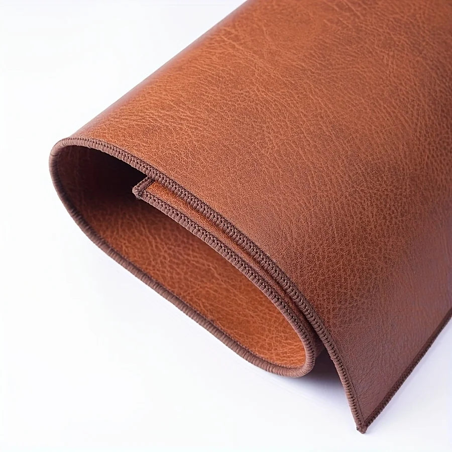 Retro XXL Leder Schreibtischunterlage im Cowhide-Design – Beidseitige, Wasserdichte Desk Pad für Büro &amp; Business