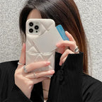 Crossbody iPhone Lederhülle mit Kartenfach & Kette – Luxuriöse Wallet Handyhülle mit Umhängeband für iPhone 16, 15, 14 & 13 Pro Max (ohne Logo)