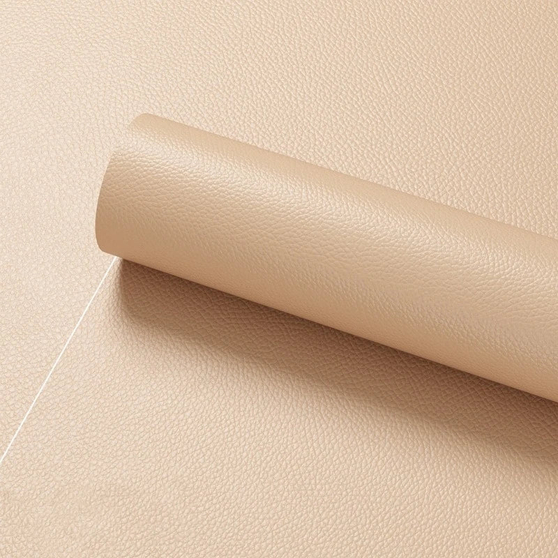 Selbstklebender PVC-Kunstlederstoff mit Litchi-Struktur – 1/3/5/10 Meter Reparaturmaterial für Auto, Sofa & Polster