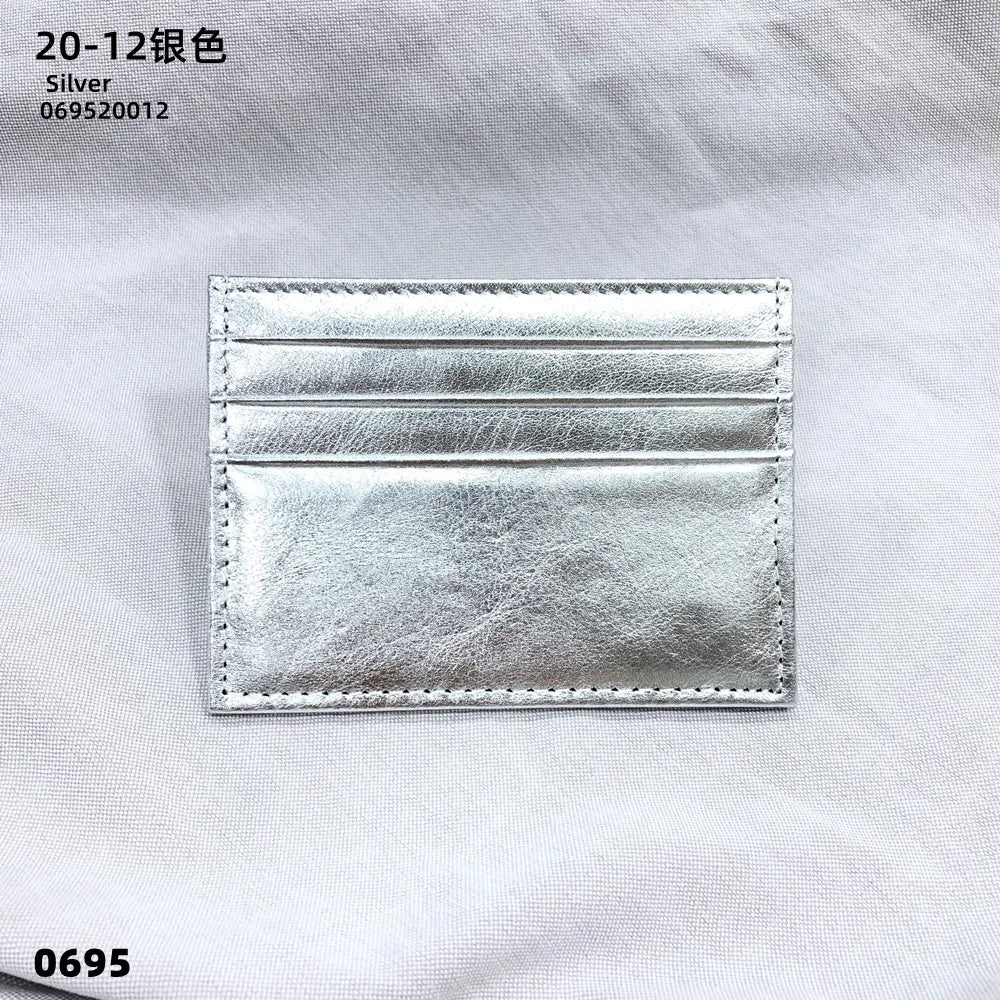 Personalisierter Leder Kartenhalter mit Initialen – Slim Wallet aus echtem Rindsleder für Damen &amp; Herren