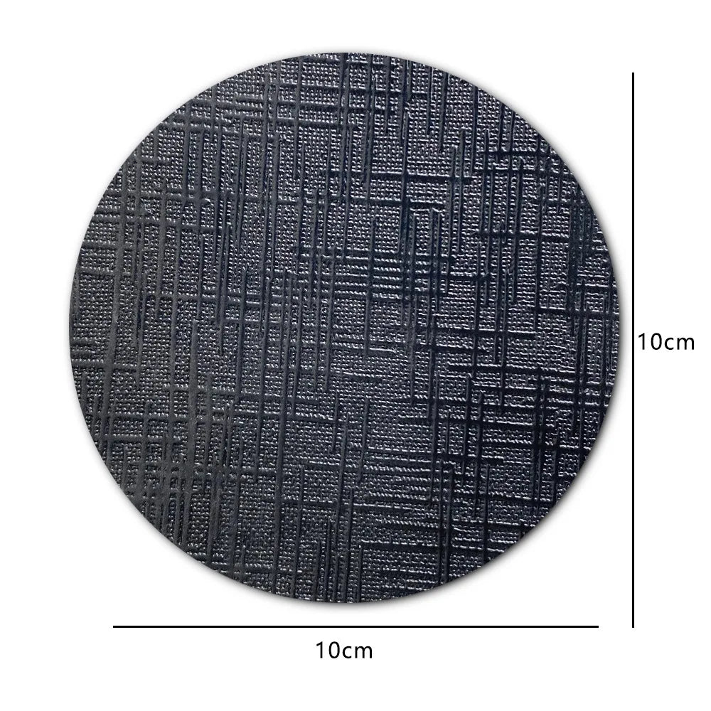 Runder Leder Untersetzer – Rutschfest, hitzeisolierend &amp; wasserdicht im Light-Luxury Design for Büro &amp; Couchtisch 