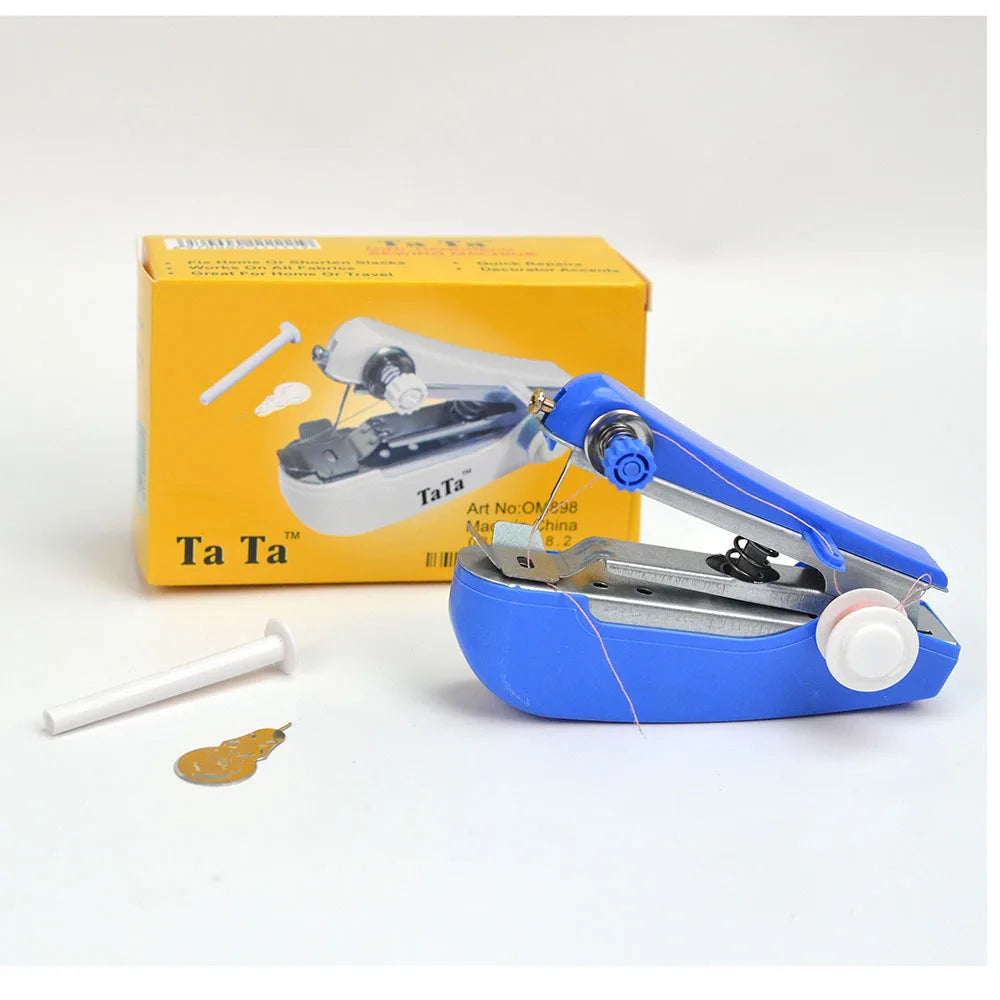 Tragbare Mini Handnähmaschine – Kabellose manual Nähmaschine für Kleidung, Leder &amp; DIY-Projekte