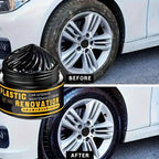 Car Interior & Plastic Scratch Remover Wax – Kunststoff- & Leder-Reparaturwachs für Auto Innenraum, Kratzerentferner & Tiefschwarz-Glanz